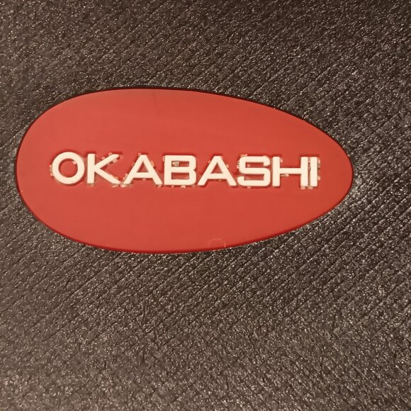 Okabashi women's black low wedge heel flip flops Made in USA sz L / 9.5 - 10.5 - Picture 8 of 11